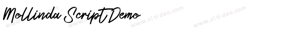 Mollinda Script Demo字体转换